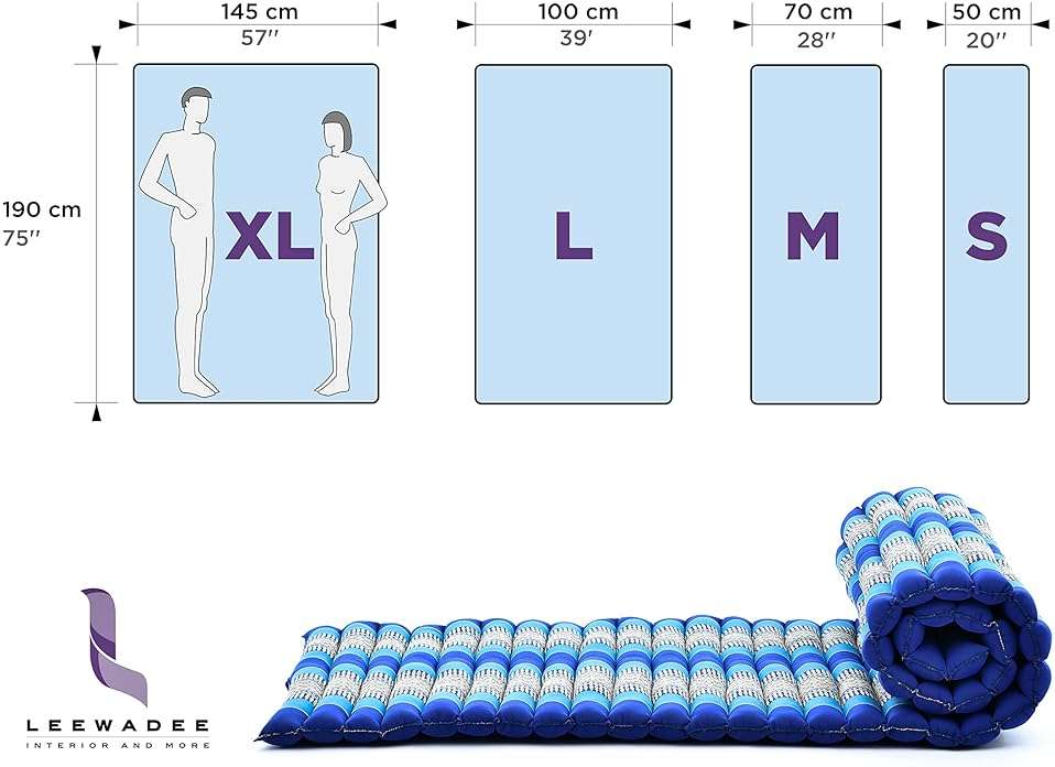 Leewadee - Foldable Floor Mattress - Japanese Roll Up Futon -Trifold Tatami Mat- Guest Floor Bed - Camping Mattress - Thai Massage Mat, Kapok Filled, 75 x 28 inches, Green - Image 3
