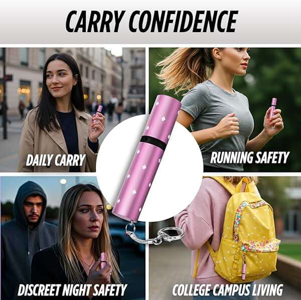 Electra Lipstick Mini Stun Gun for Women Self Defense, Discreet and Powerful Stun Gun Keychain with Flashlight, Maximum Voltage, Recharcheable Battery by Guard Dog Security - Image 6