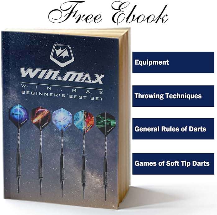 WIN.MAX Darts Plastic Tip - Soft Tip Darts Set - 12 Pcs 18 Gram with 100 Extra Dart Tips 12 Flights Flight Protectors and Wrench for Electronic Dart Board - Image 8