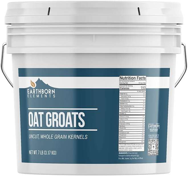 Earthborn Elements Oat Groats (1 Gallon), Good Source of Iron & Fiber, Always Pure - Image 1
