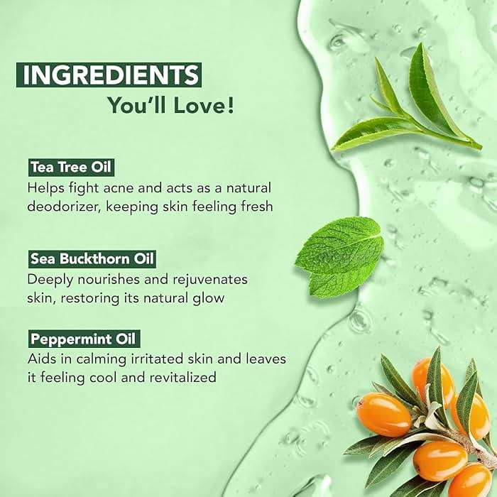 Botanic Hearth Tea Tree Body Wash 16 fl oz (2 Pack) Natural Antifungal & Odor Control Shower Gel for Acne, Athlete’s Foot, Ringworm, Jock Itch, Healthy Skin, Sulfate & Paraben Free, for Men & Women - Image 7