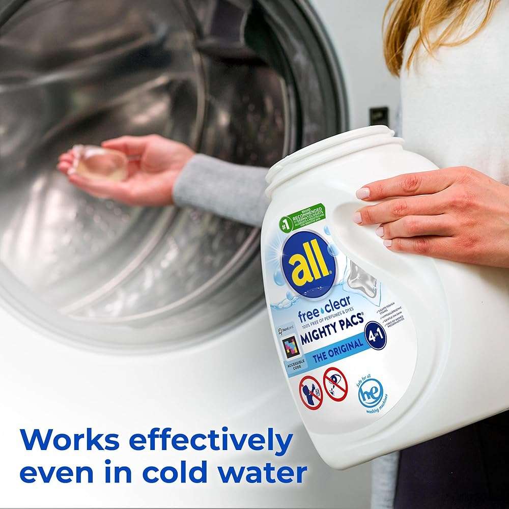 all Unit Dose Laundry Detergent, Mighty Pacs, Free Clear, 60 Count - Image 4