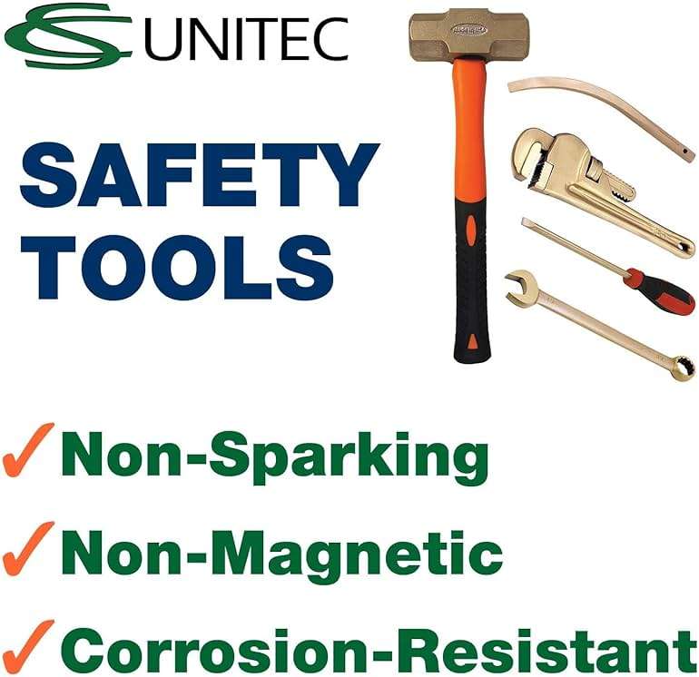 CS Unitec | Non-Sparking Aluminum Bronze Square Shovel | TUV Certified | Non-Magnetic | Nupla Handle | 230 X 270 mm | Corrosion Resistant | EX1005-270A - Image 8