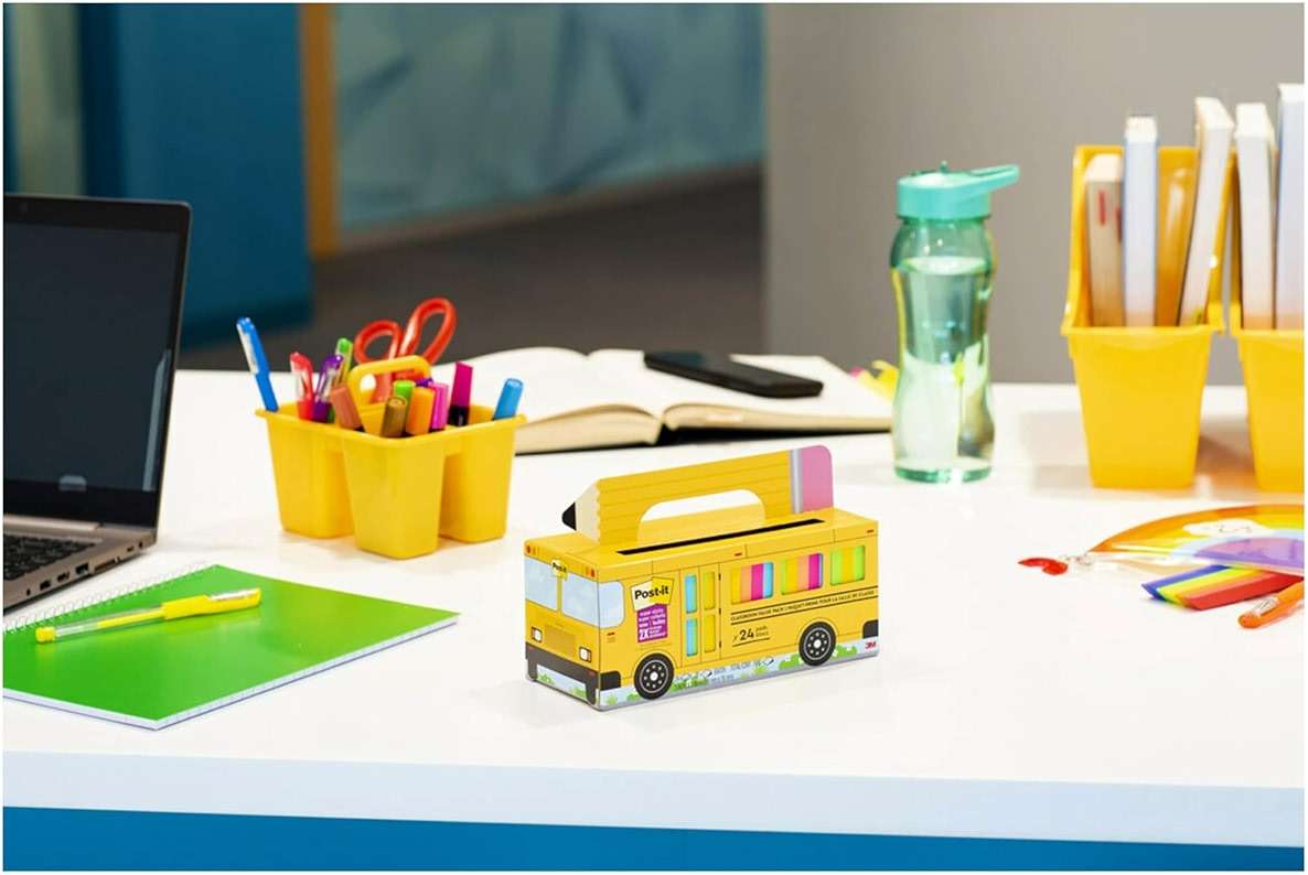 Post-it Super Sticky Notes, 24 Sticky Notes Pads, 3 x 3 in., School Supplies and Oﬃce Supplies, 2X the Sticking Power, Assorted Brights - Image 15