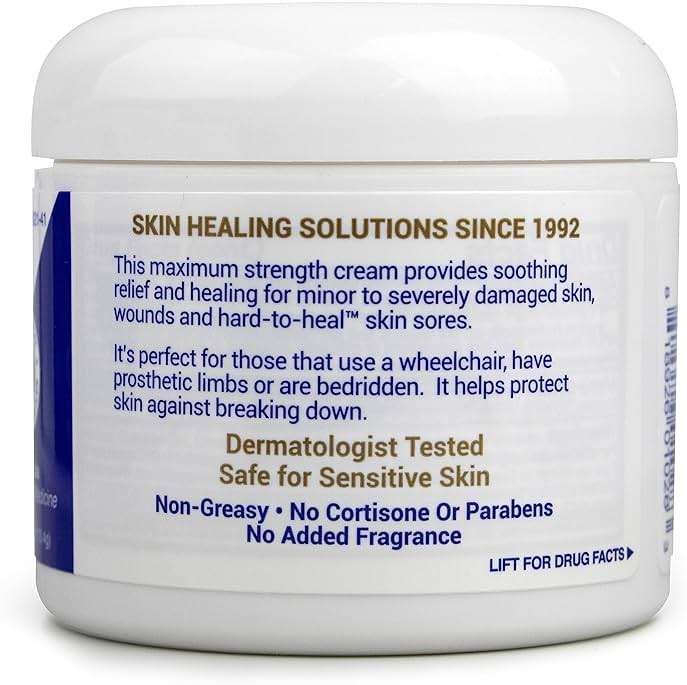TriDerma MD Pressure Sore Relief Healing Cream for Bed Sores Treatment, Ulcers, Pressure Sores, Wound Healing, Chafed Skin and Hard-to-Heal Skin Sores with Calendula and AP4 Aloe, 4 oz Jar - Image 5