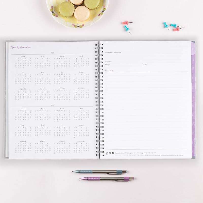 Blue Sky 2024 Weekly and Monthly Planner, January - December, 8.5" x 11", Clear Pocket Cover, Wirebound, Laila (137273-24) - Image 6