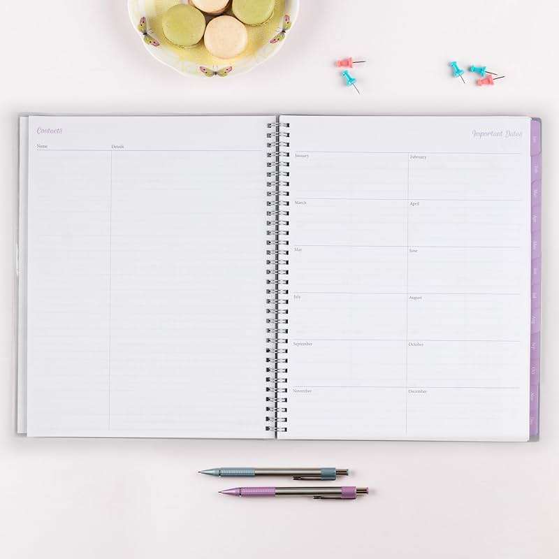 Blue Sky 2024 Weekly and Monthly Planner, January - December, 8.5" x 11", Clear Pocket Cover, Wirebound, Laila (137273-24) - Image 7