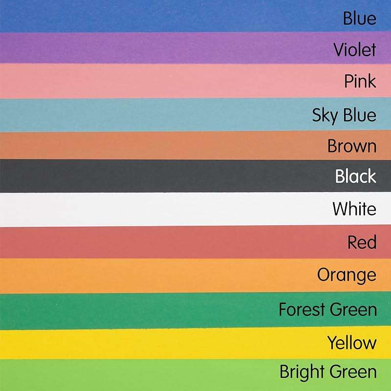 Colorations Construction Paper, Classroom Art Supplies, 9" x 12" Craft Paper 2200 Sheet Pack, Heavyweight Construction Paper, Bulk Packs, Assorted Colors, Drawing, Coloring, Painting, School Supplies - Image 5