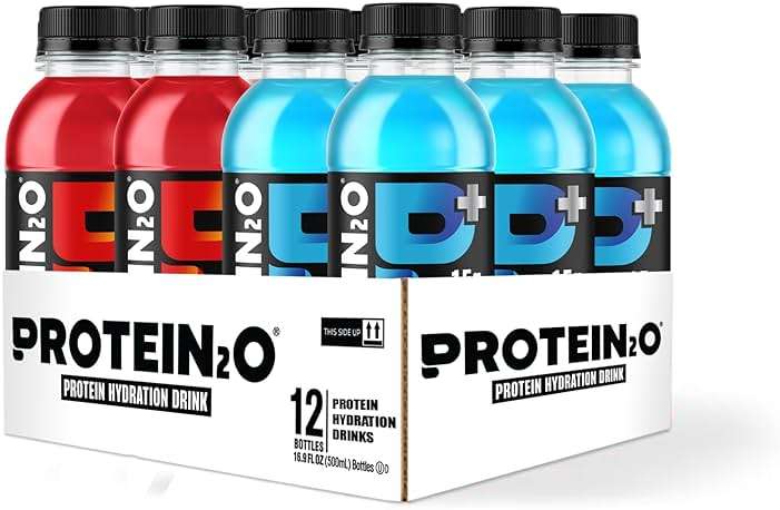Protein2o 15g Whey Protein Isolate Hydration Drink Plus Energy & Focus, 350mg of Electrolytes, Vitamins B5 & B6, Sugar Free, Energy Variety Pack, 16.9 oz Bottle (Pack of 12) - Image 3