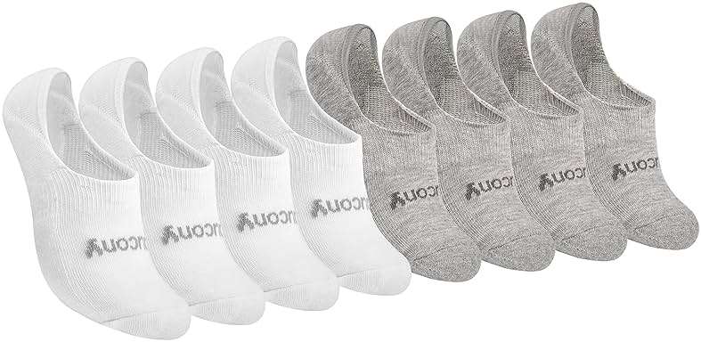 Saucony Women's No Show Cushioned Invisible Liner Socks (8, 16 Pairs) - Image 1