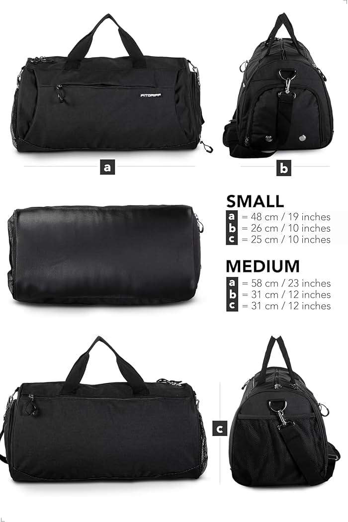 Fitgriff® Gym Bag for Men & Women with Shoe & Wet Compartment - Duffle Bag for Travel, Sports, Fitness & Workout - Image 6