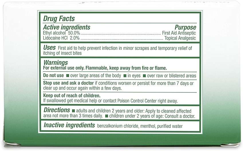 Safetec Sting Relief Wipes 10ct Box (5 Pack of 10ct Wipes - 50 Sting Wipes) for Insect Bites & Stings - Image 6