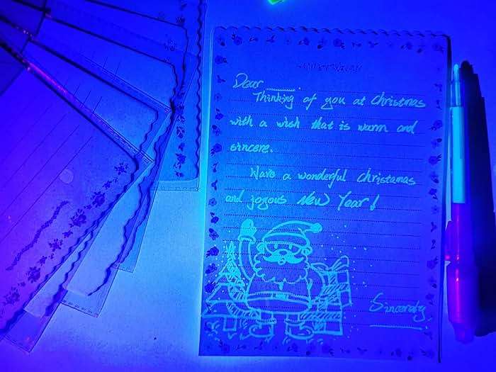 SCStyle Invisible Ink Pen 60Pcs Spy Pen with UV Black Light Magic Spy Marker Kid Pens for Secret Message and Birthday Party,Writing Secret Message for Easter Day Halloween Christmas Party Bag Gift - Image 6