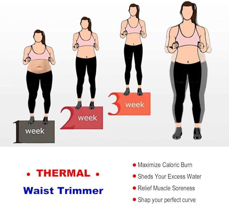HOPLYNN Neoprene Sweat Waist Trainer Corset Trimmer Shaper Belt for Women - Image 6