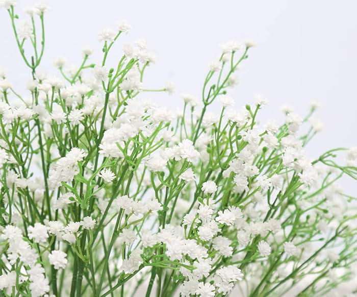 Gumolutin 9 Pack Real Touch Artificial Baby's Breath Flowers - 21" Bendable Stems for Wedding Bouquets, Home Centerpieces & Outdoor Decor (Waterproof, Dustproof, White) - Image 9