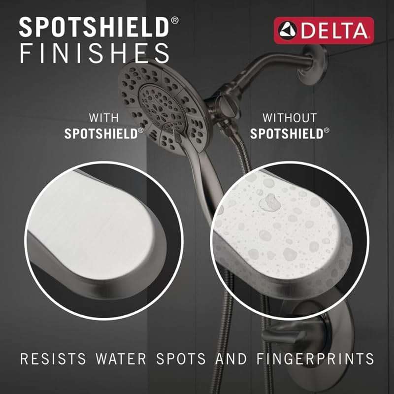 Delta Broadmoor Brushed Nickel Bathroom Faucet with Sprayer, 8 Inch 3 Hole Widespread Bathroom Sink Faucet with Pull Out Sprayer, Push-Pop Drain, SpotShield Stainless 35765LF-SPPD - Image 8