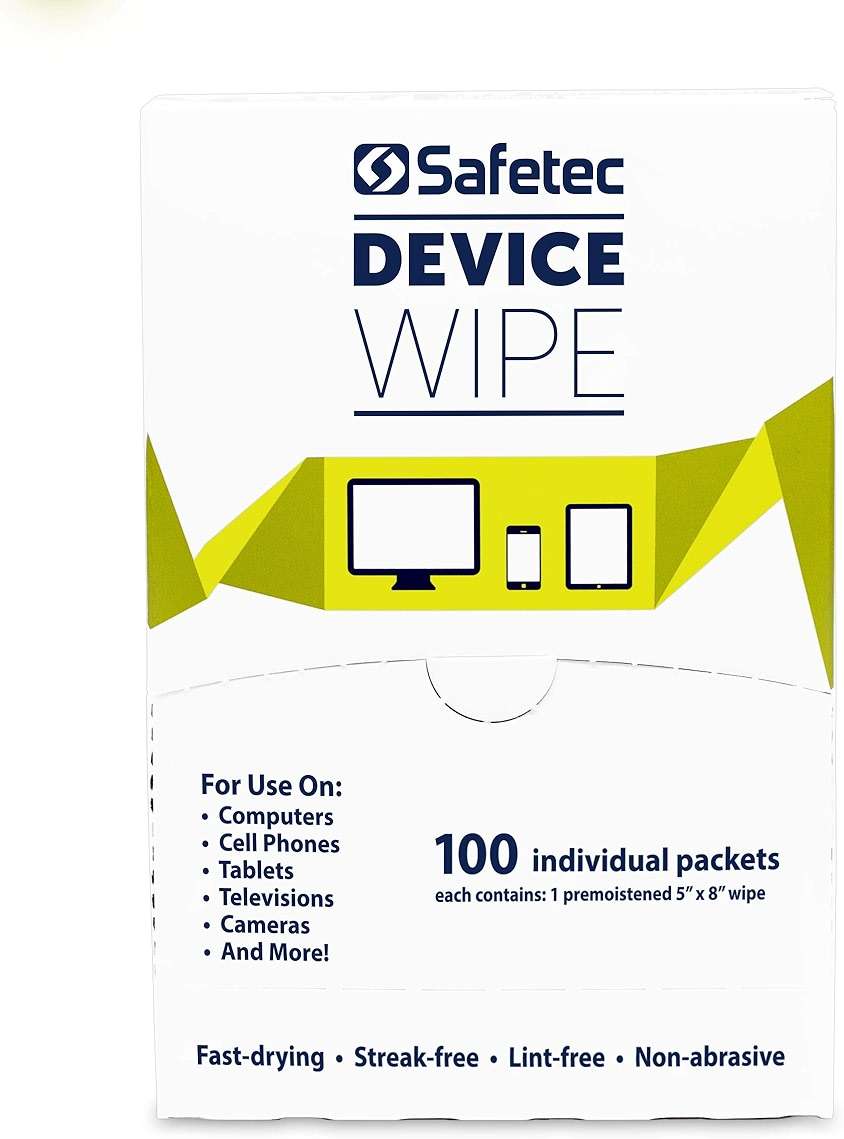 Safetec Device Wipes for Cellphones, Tablets & Screens (4 Pack of 100ct Wipes - 400 Cleaning Cloths) - Image 2