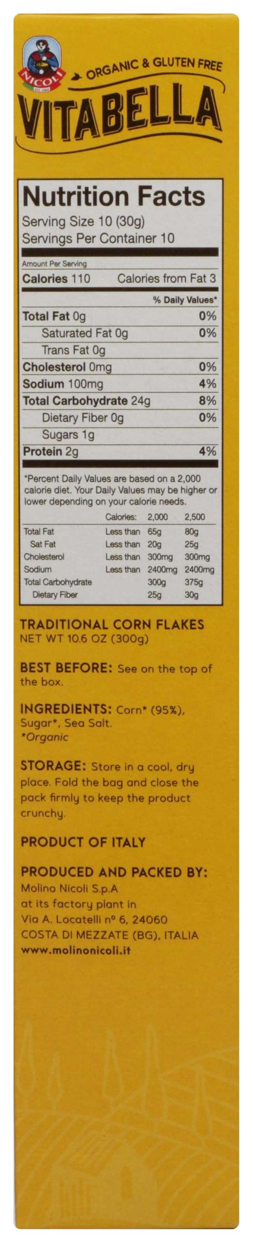 Vitabella Organic Traditional Corn Flakes, 10.6 OZ - Image 2