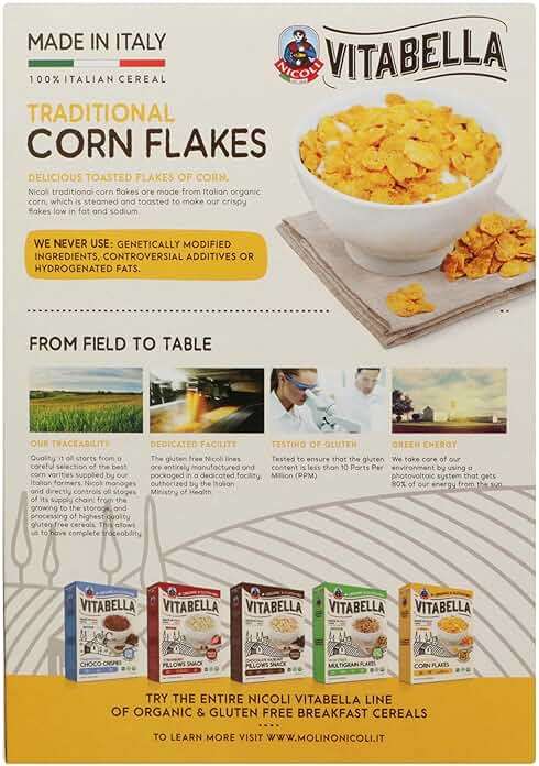 Vitabella Organic Traditional Corn Flakes, 10.6 OZ - Image 3