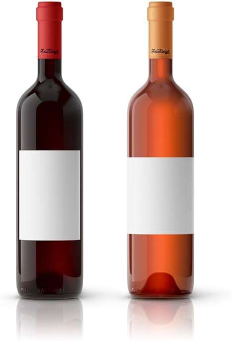 40 Large Wine Bottle Kraft Printable Labels, 4x5 inches, fits Classic Bordeaux, Burgundy, and Champagne Bottles (White Recycled (Laser or Inkjet)) - Image 4
