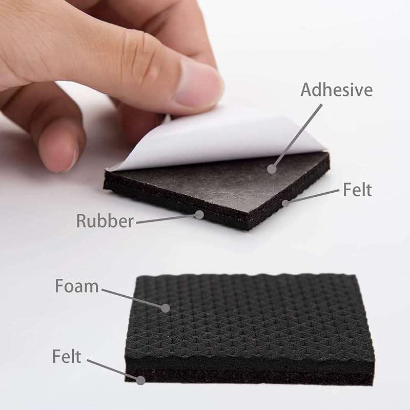 Yelanon Non Slip Furniture Pads -24 pcs 2’’ Furniture Grippers Hardwood Floors, Non Skid for Furniture Legs,Self Adhesive Rubber Feet, Anti Slide Furniture Floors Protectors for Keep Couch Stoppers - Image 2