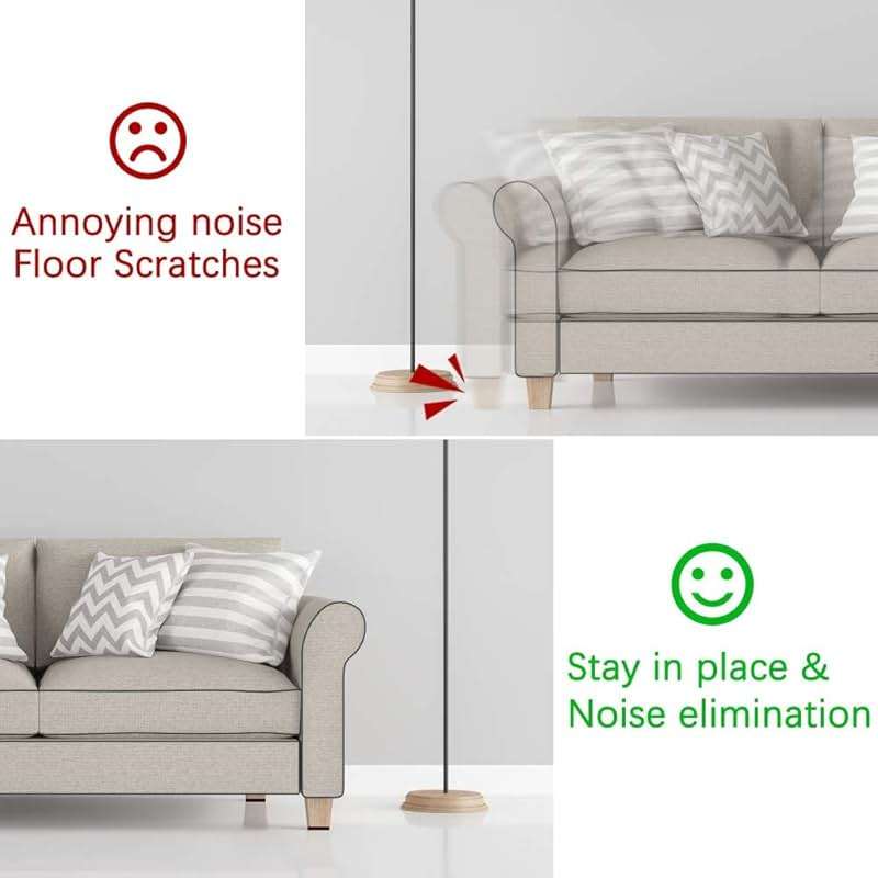 Yelanon Non Slip Furniture Pads -24 pcs 2’’ Furniture Grippers Hardwood Floors, Non Skid for Furniture Legs,Self Adhesive Rubber Feet, Anti Slide Furniture Floors Protectors for Keep Couch Stoppers - Image 5
