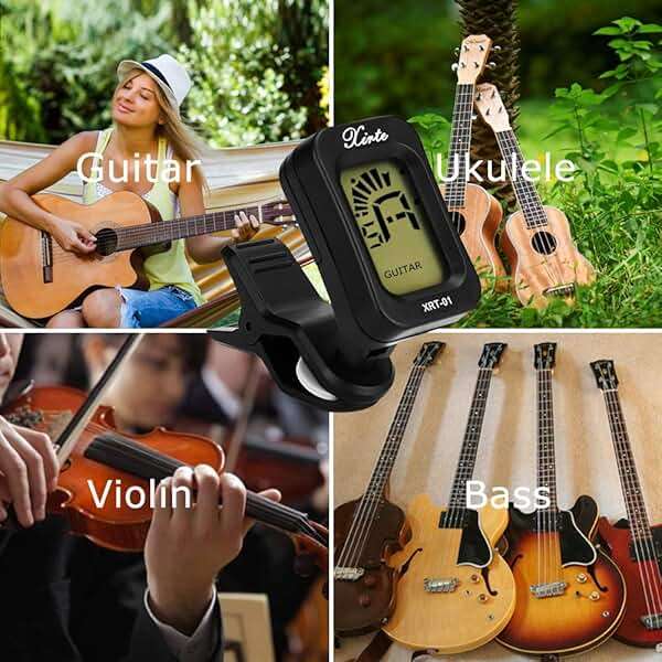 LOMEVE Guitar Accessories Kit Include Acoustic Strings, Tuner, Capo, 3-in-1 Restring Tool, Picks, Pick Holder, Bridge Pins, Nuts & Saddles, Finger Protector, Chord Chart (58PCS) - Image 7