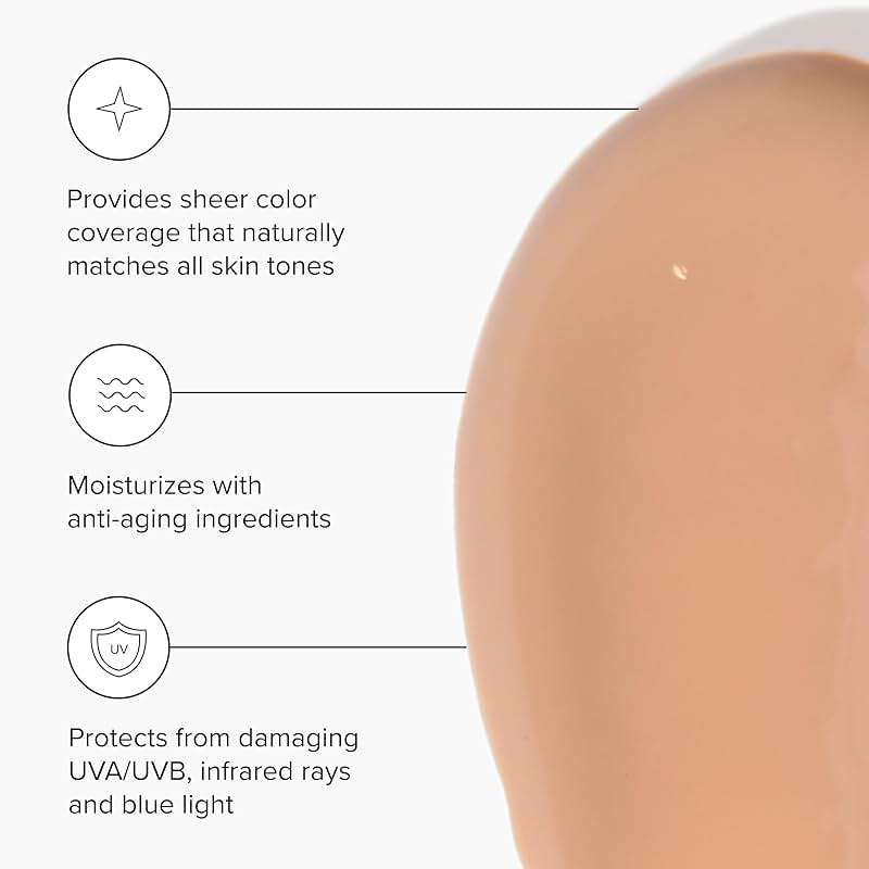 DRMTLGY Universal Tinted Moisturizer SPF 46 – Hydrating Dewy Tinted Sunscreen for Face with Zinc Oxide & Octinoxate – Niacinamide & Hyaluronic Acid – Broad Spectrum Lightweight Daily SPF, 1.7 oz - Image 2