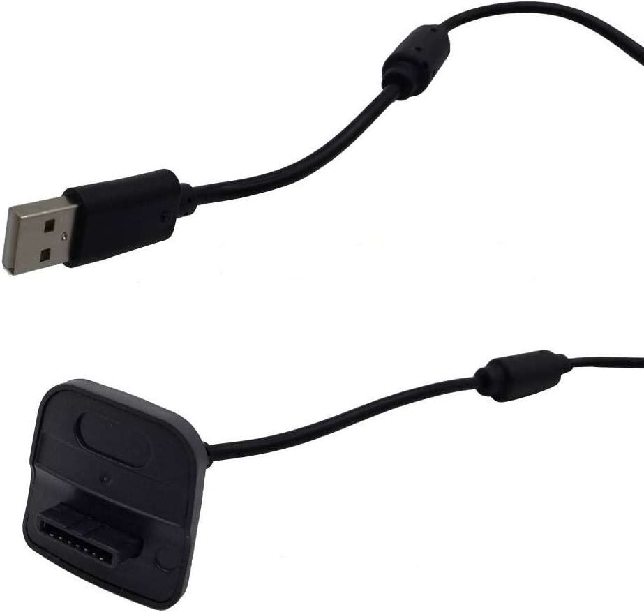Charging Cable for Xbox 360 & Slim Wireless Game Controllers,2 Pack Black - Image 3