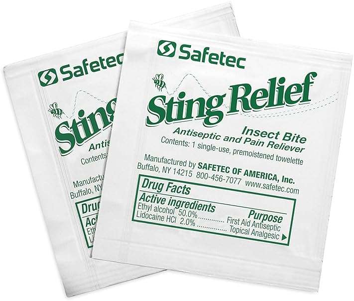 Safetec Sting Relief Wipes 150ct Box (3 Pack of 150ct Wipes - 450 Sting Wipes) for Insect Bites & Stings - Image 6