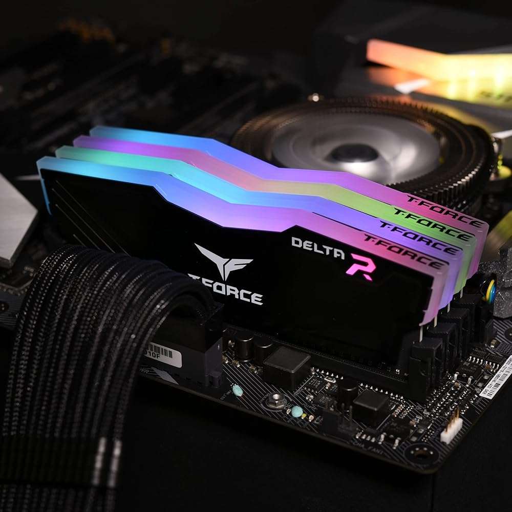TEAMGROUP T-Force Delta RGB DDR4 16GB (2x8GB) 3200MHz (PC4-25600) CL16 Desktop Memory Module ram Black - TF3D416G3200HC16CDC01 - Image 2