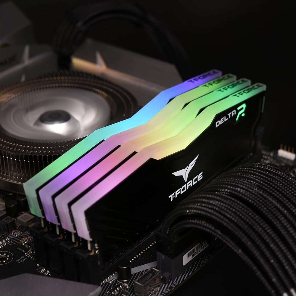 TEAMGROUP T-Force Delta RGB DDR4 16GB (2x8GB) 3200MHz (PC4-25600) CL16 Desktop Memory Module ram Black - TF3D416G3200HC16CDC01 - Image 3