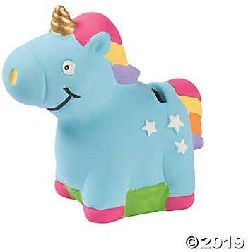 DIY Ceramic Unicorn Bank, Set of 12 - Crafts for Kids and Party Activities - Image 4