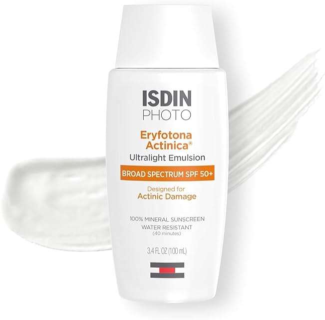 ISDIN Eryfotona Actinica SPF 50+ | Mineral Sunscreen for Face with Zinc Oxide | 100% Mineral UV Filters | No White Cast, Suitable for Sensitive Skin, Dermatologist Recommended - Image 1