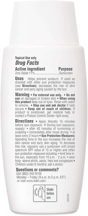 ISDIN Eryfotona Actinica SPF 50+ | Mineral Sunscreen for Face with Zinc Oxide | 100% Mineral UV Filters | No White Cast, Suitable for Sensitive Skin, Dermatologist Recommended - Image 8