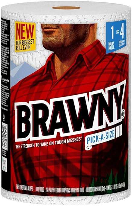Brawny® Pick-A-Size® Paper Towels, 1 Mega Roll = 4 Regular Rolls - Image 2