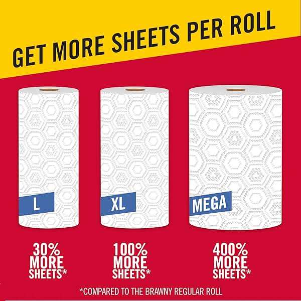 Brawny® Pick-A-Size® Paper Towels, 1 Mega Roll = 4 Regular Rolls - Image 5