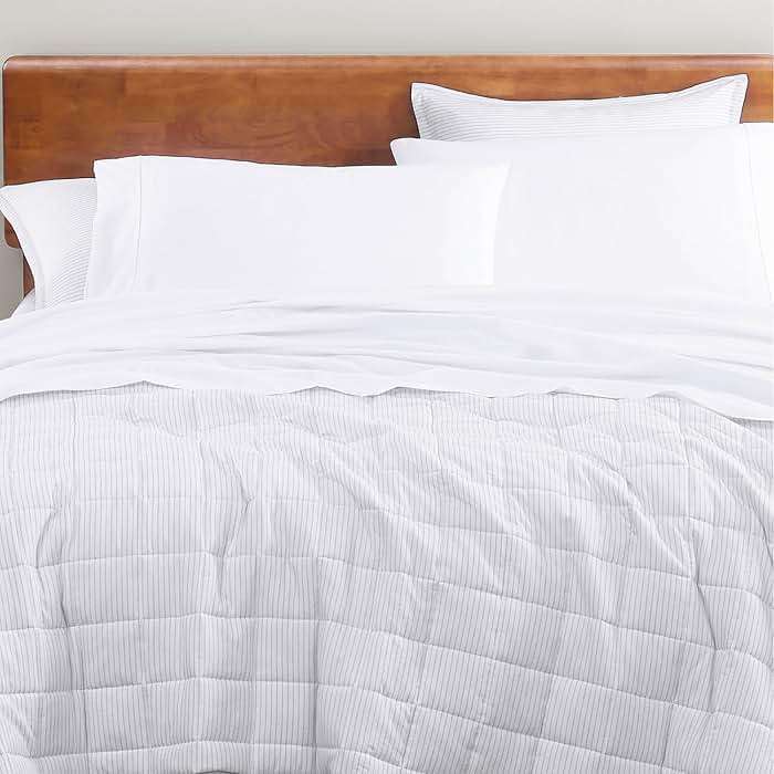 LANE LINEN Queen Sheets 100% Organic Cotton 4pc Percale Cooling - White | Queen Sheet Set, GOTS Certified Organic Cotton Percale - Crisp, Cool & Breathable, For Hot Sleepers, All-Season Comfort - Image 9