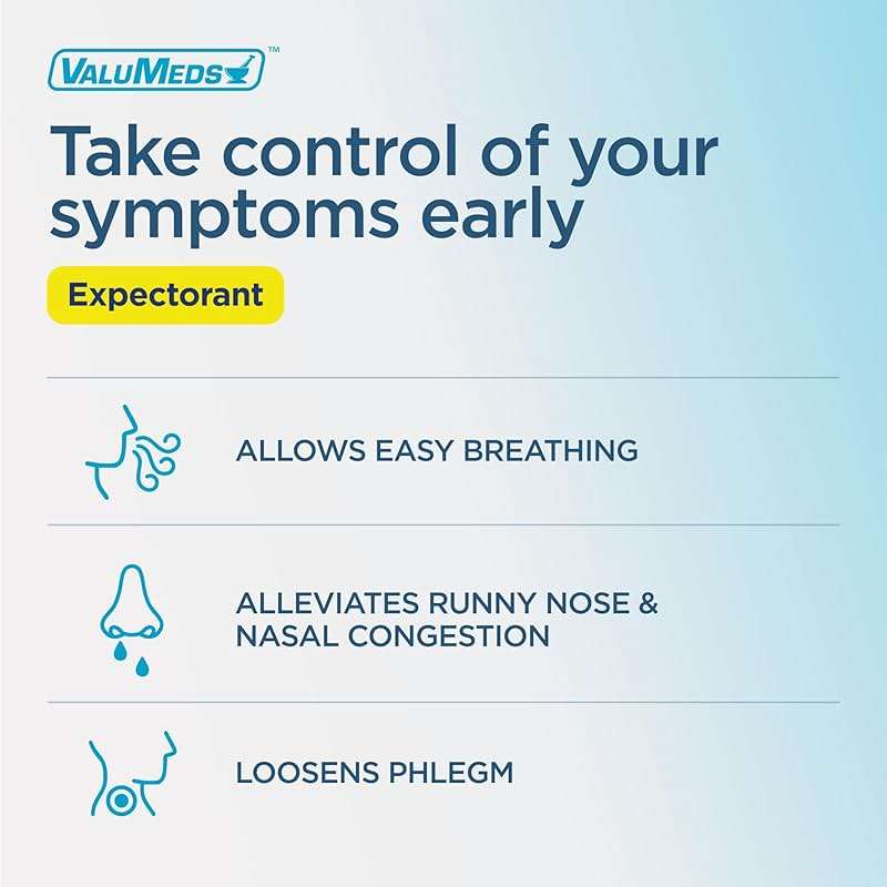 ValuMeds Mucus Relief Guaifenesin 400mg (200 Caplets) | Maximum Strength | Mucus Thinning for Colds, Chest Congestion, Flu, Coughing | Expectorant & Decongestant - Image 3