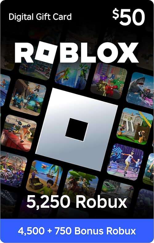Roblox Digital Gift Card - 5,250 Robux [Includes Exclusive Virtual Item] [Digital Code] - Image 1