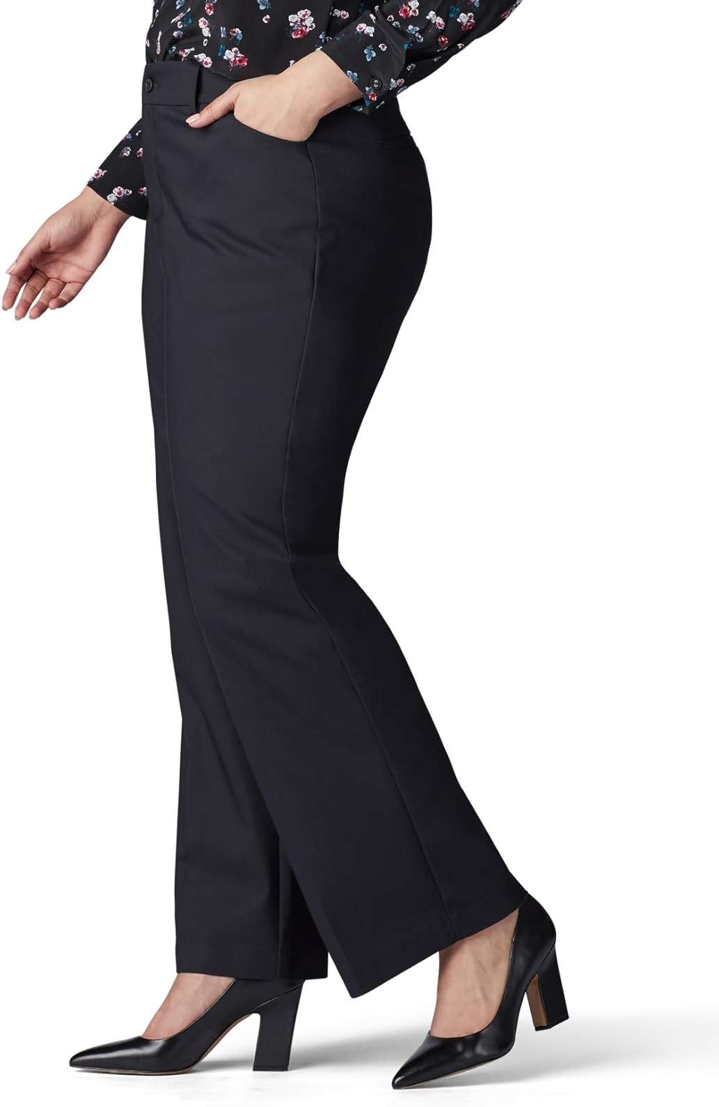 Lee Women's Plus Size Ultra Lux Comfort with Flex Motion Trouser Pant - Image 3