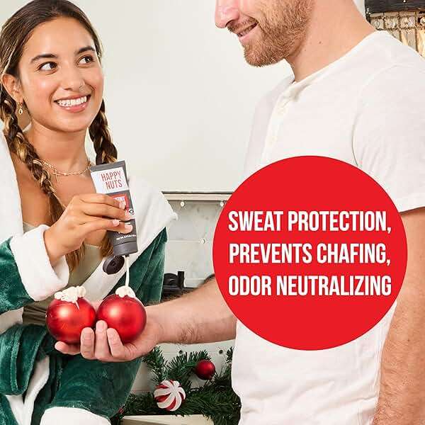 HAPPY NUTS Comfort Cream Deodorant For Men: Anti-Chafing Sweat Defense, Odor Control, Aluminum-Free, Travel Essential, Mens Deodorant & Hygiene Products for Men's Private Parts 3.4 Fl Oz - Original - Image 2