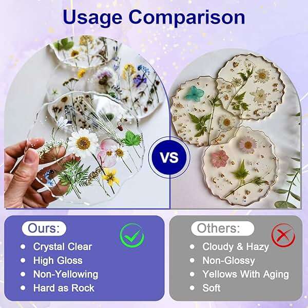 JANCHUN Crystal Clear Epoxy Resin Kit 16oz, Bubble-Free, Anti-Yellowing, Self Leveling Easy Mix 1:1 Coating and Casting Resin for Table Top, Molds, Tumbler Crafts, Painting, Jewelry, DIY Gifts - Image 3