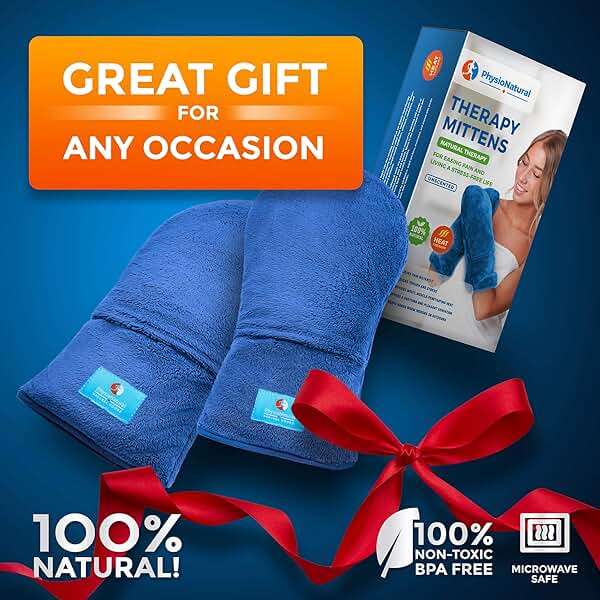 Microwavable Therapy Mittens with Flaxseed – Moist Heat Therapy Relief for Hands and Fingers in Cases of Stiff Joints, Trigger Finger, Inflammation, Raynaud's, Carpal Tunnel – Natural Unscented Gloves - Image 6