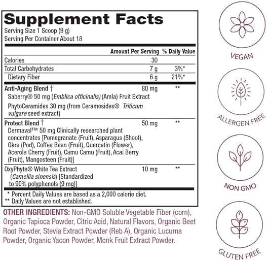 PlantFusion Vegan Collagen Beauty - Vegan Collagen Powder for Women - Hair Skin and Nails Vitamins - Gluten Free, Non-GMO, Non-Dairy (Strawberry Lemonade 18 Servings) - Image 5