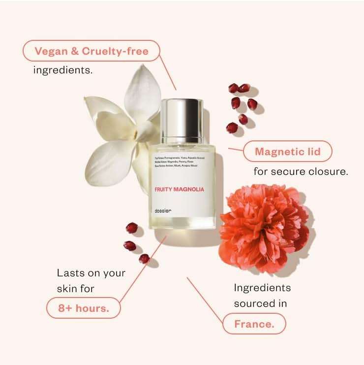 Dossier - Fruity Magnolia - Inspired by Bright Crystal - Eau de Parfum - Long-Lasting Fragrance - Feminine - 1.7 fl oz (50ml) - Image 2