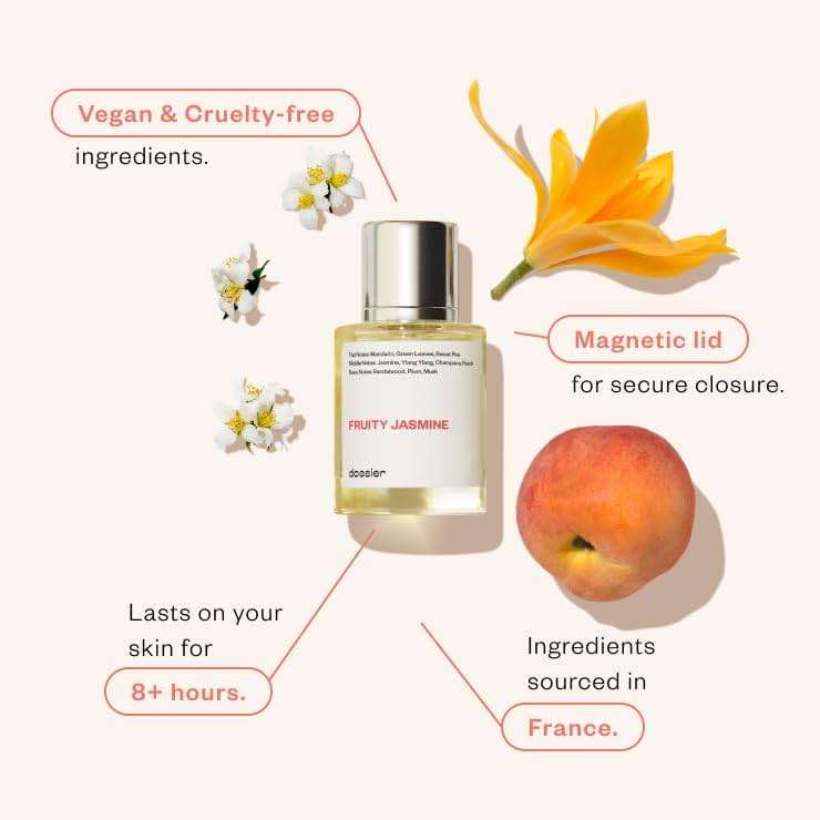 Dossier - Fruity Jasmine - Eau de Parfum - Luxury Perfume - Paraben-Free - Vegan - For Women - Fragrance 1.7 Fl oz (Spray 50ml) - Image 2