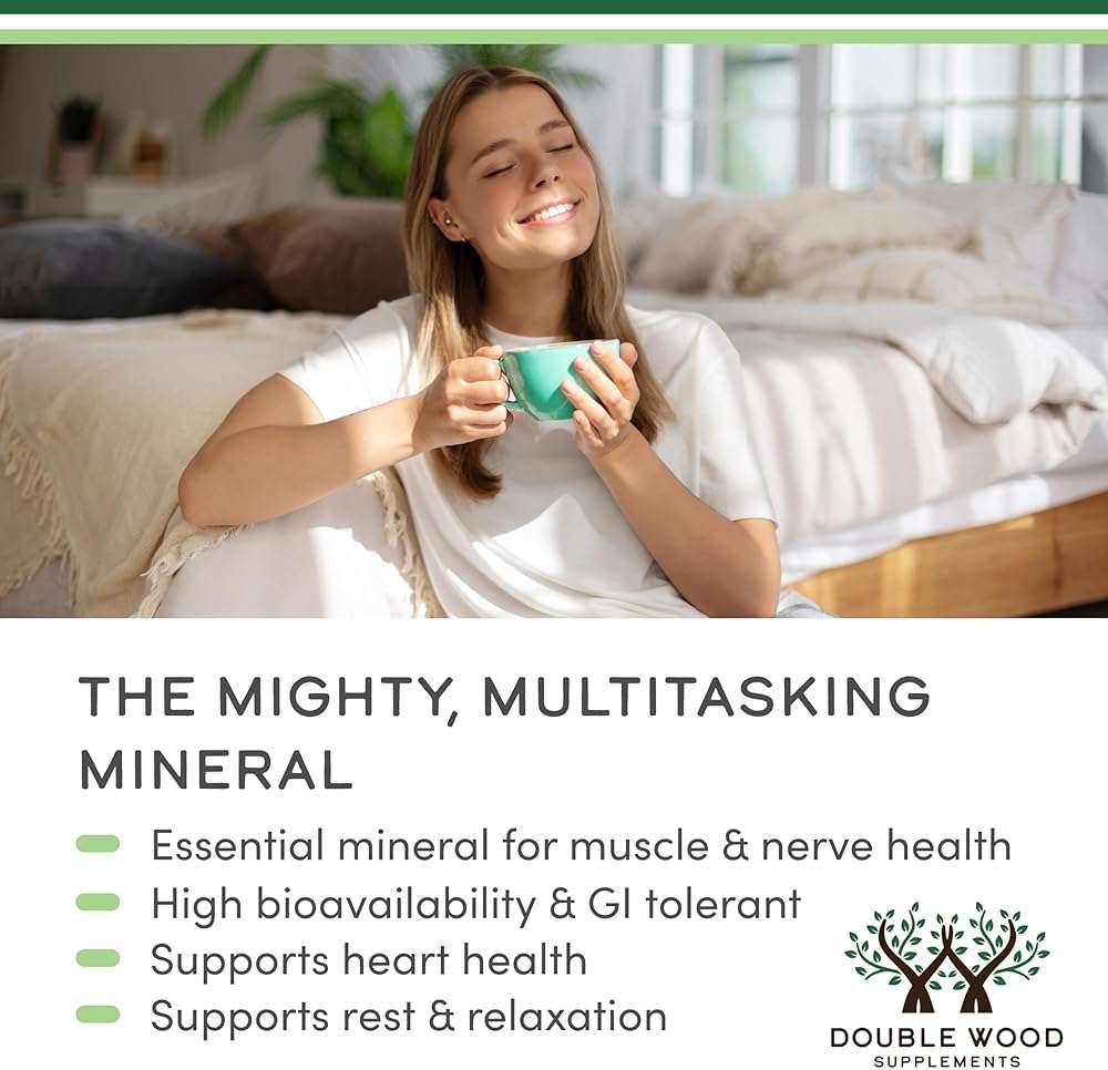 Magnesium Taurate Supplement for Cardiovascular Health to Boost Magnesium Levels (1,500mg per Serving, 210 Vegan Capsules) Non-GMO, Gluten Free, by Double Wood Supplements - Image 4