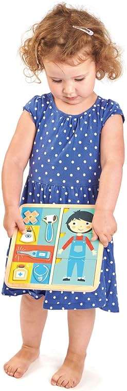 Tender Leaf Toys - Ouch Puzzle - Educational Body Parts Learning Double-Sided Puzzle with Storage Tray - Promotes Imaginary and Creative Roleplay, Helps to Create Health Awareness for Children 3+ - Image 5