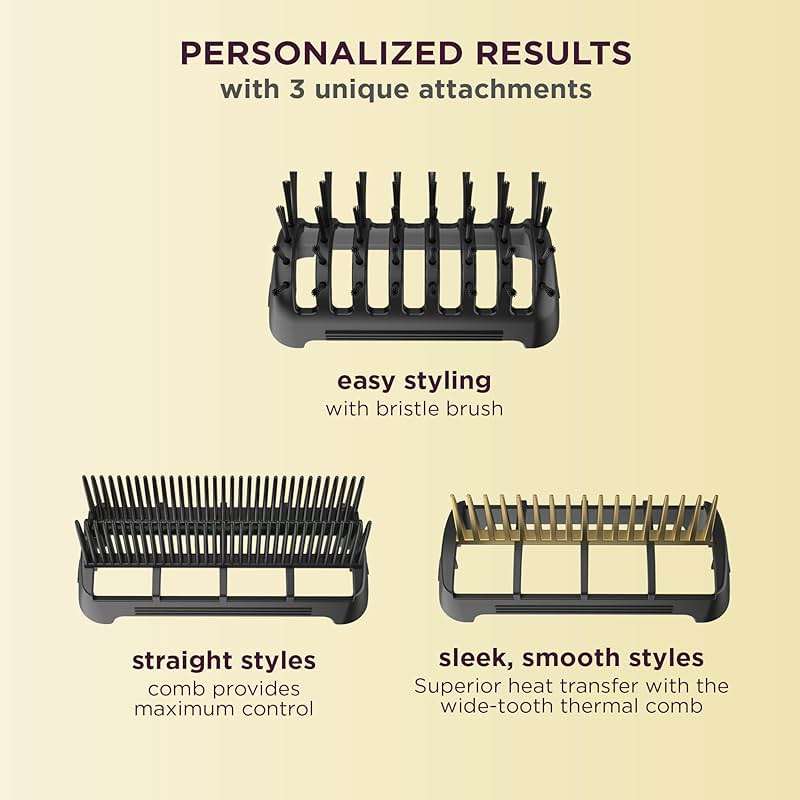 INFINITIPRO BY CONAIR 3-in-1 Styling Hair Dryer, 1875W Hair Dryer and 3 Attachments | Dry and style in one step for thick and curly hair, Black, SD11GNX - Image 3